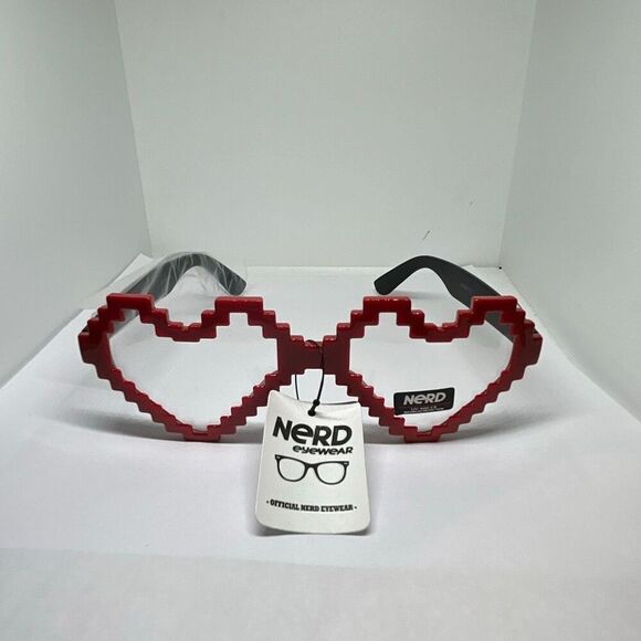 Nerd Eyewear Pixel Heart Glasses – UV400 Protection 😎❤️✨ - Picture 3 of 3